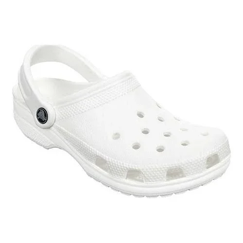 Crocs Unisex Classic Clogs - Size: Men's 17, White