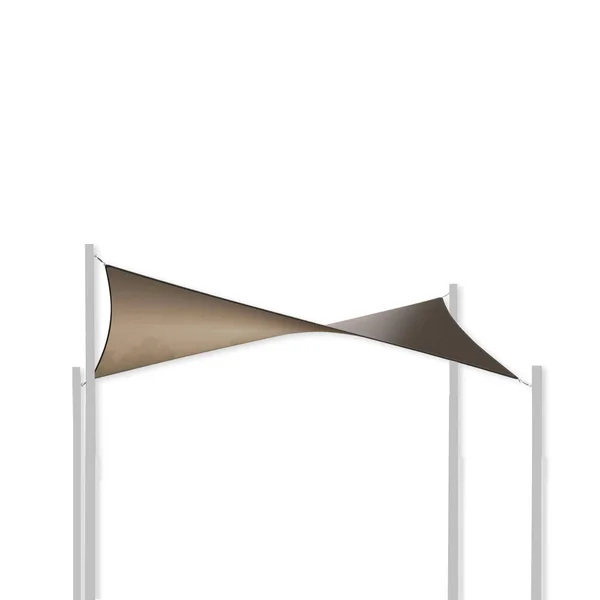 Coolaroo Dual Shade Sail Kit 12& Square, Cobblestone