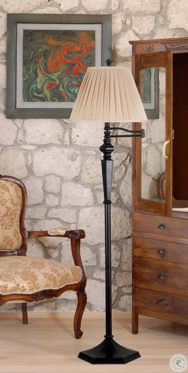 Kenroy Home 20612ORB Chesapeake Swing Arm Floor Lamp Oil Rubbed Bronze