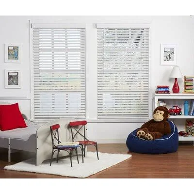 Room Darkening Horizontal Blind Dezario Blind Size: 34x22W x 64x22L, Finish: Dark Oak