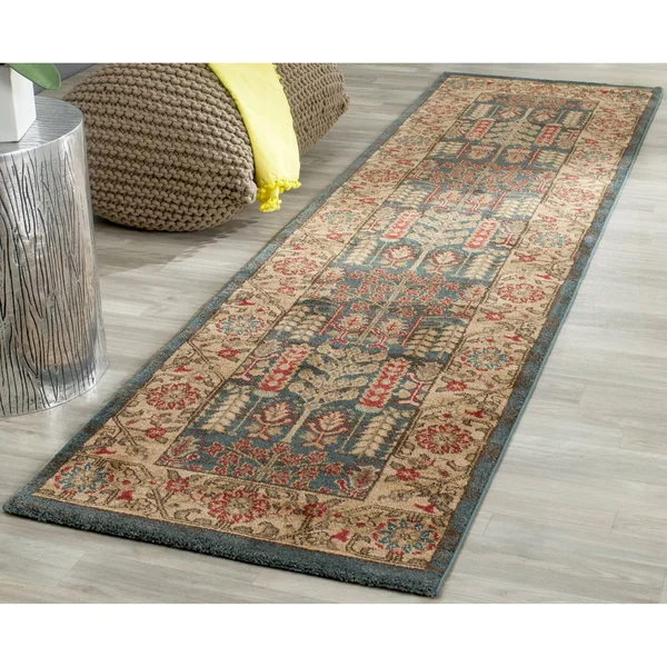 Safavieh Mahal MAH697E Navy/Natural Rug 2&2x22 x 10& Runner