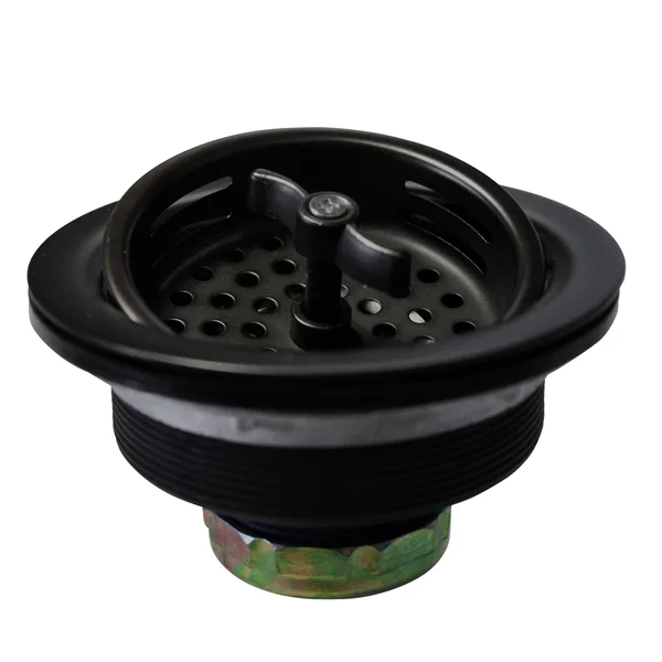 Westbrass Wing Nut Style Large Kitchen Basket STRAINER - Black, D213-62