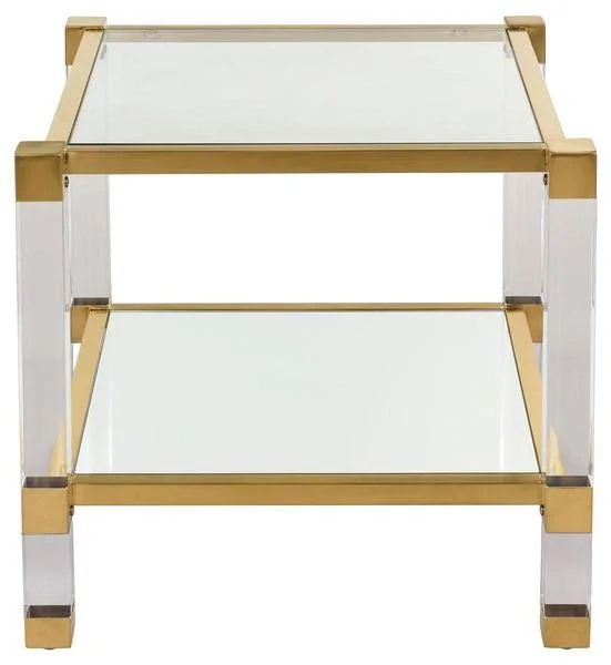 Safavieh Angie Acyrlic End Table - Silver
