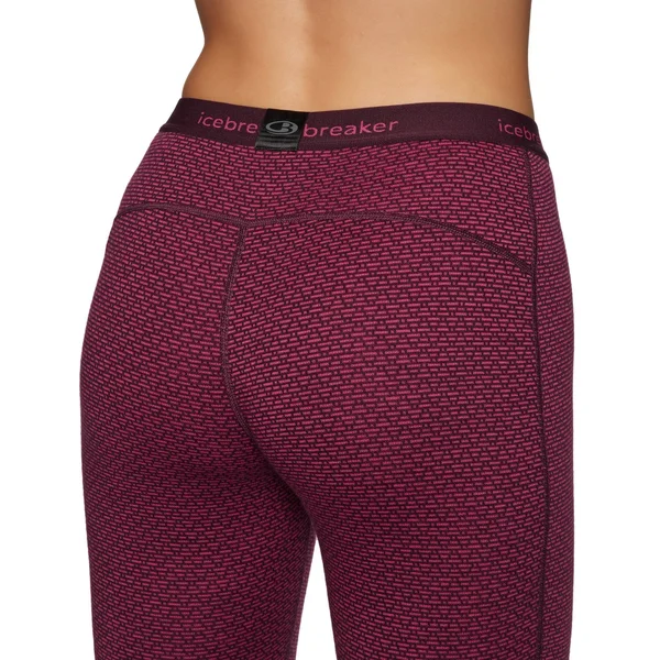 Icebreaker Women's 250 Vertex Legging - XL - Mountain Dash Jacquard Prism, Velvet