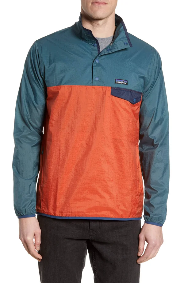 Patagonia Houdini Snap-T Pullover - Men's Sunset Orange - XL