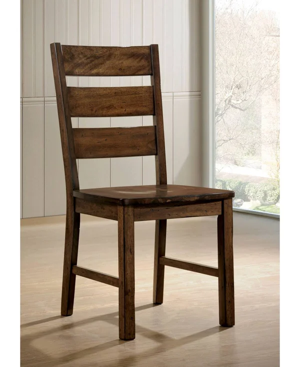 Furniture of America Elsbeth Side Chair (Set of 2) - Brown