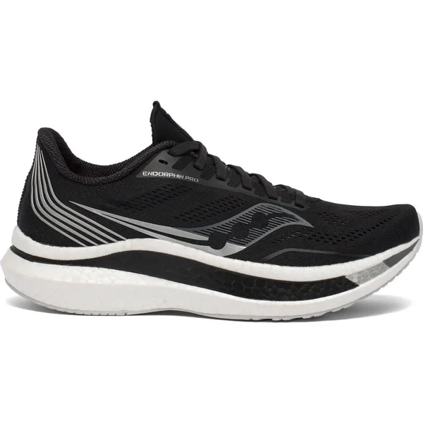 Saucony Women's Endorphin Pro - Black - Silver - 9.5 - B