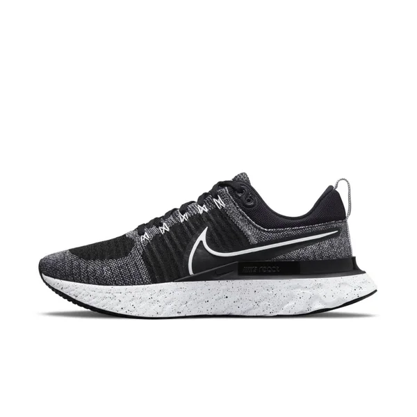 Nike React Infinity Run Flyknit 2 White/Black Men's Running Shoes - Size: 15