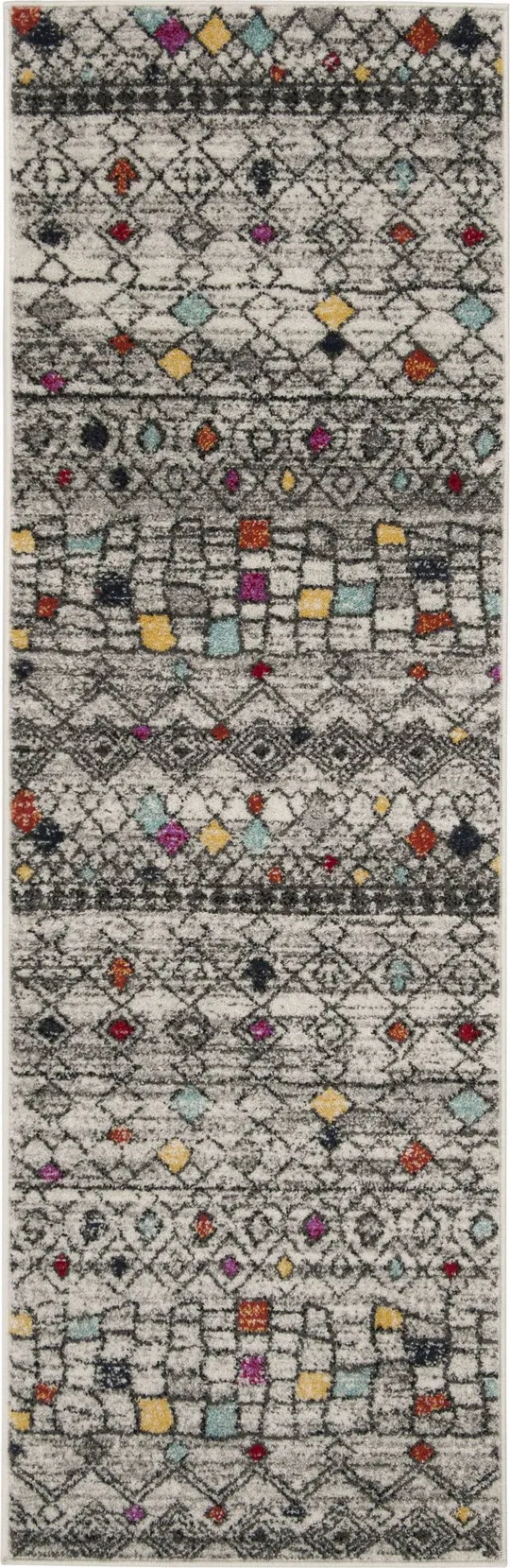 Safavieh 4& x 6& Adirondack ADR204F Light Grey - Fuchsia Rug