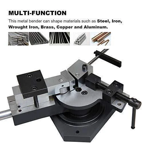 Kaka Sbg-40 Heavy-Duty Universal Bender - High Capacity Flat Bar, Square Bar and Round Bar Metal Bender, Combination of Scroll, R