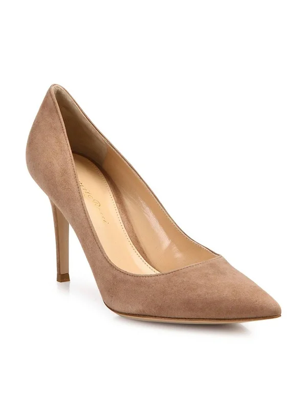 Gianvito Rossi Women's Gianvito Suede Pumps - Praline - Size 4