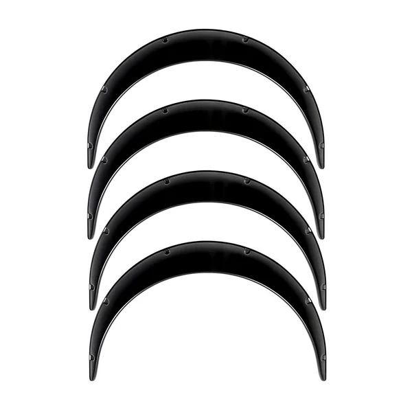 Universal JDM Fender Flares Classic Over Wide Body Arch Extensions ABS 3.5x22 90mm 4pcs