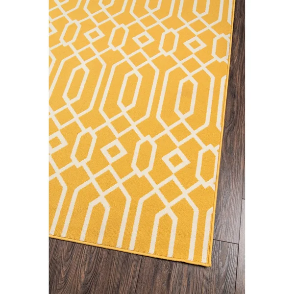 Misquamicut Blue Indoor/ Outdoor Area Rug by Havenside Home - 6&7x22 x 9&6x22 - Orange
