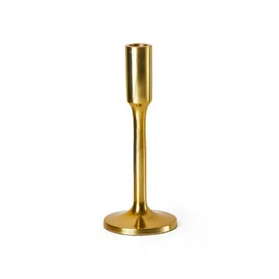 Stainless Steel Tabletop Candlestick Holder Everly Quinn Size: 10.5x22 H x 3.5x22 W x 3.5x22 D