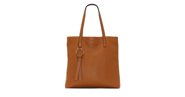 Vince Camuto Plum Leather Tote - Women's - Cognac