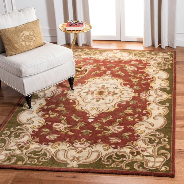 Safavieh 4& x 6& Classic CL234A Rust, Green Rug