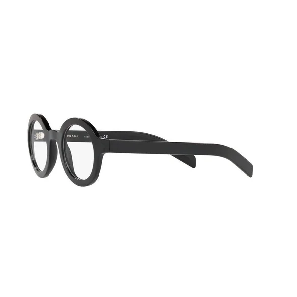 Prada CONCEPTUAL PR01XV Round Eyeglasses For Men - 43-26-145, 1AB1O1-BLACK
