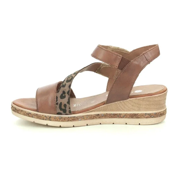 Remonte Jerilyn 54 - Womens Euro 38 US 7 - 7.5 Tan Sandal Medium
