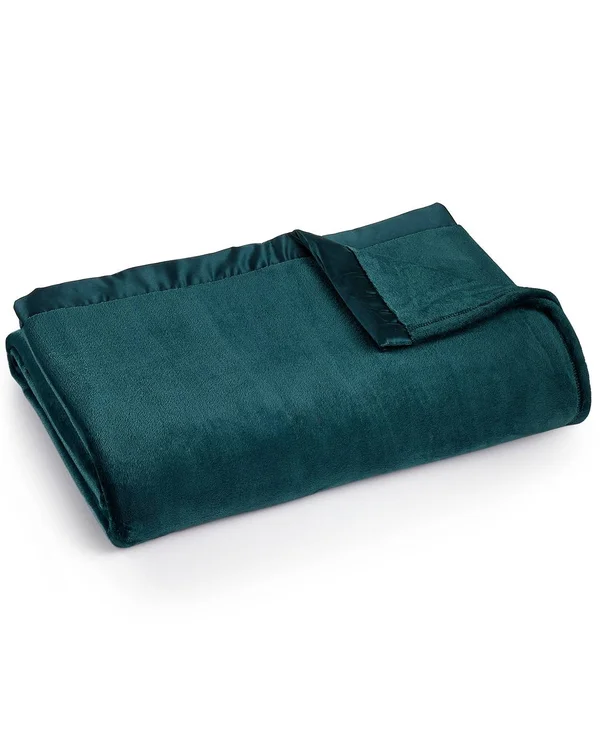 Berkshire Classic Velvety Plush Blanket - Full - Queen - Atlantic Blue