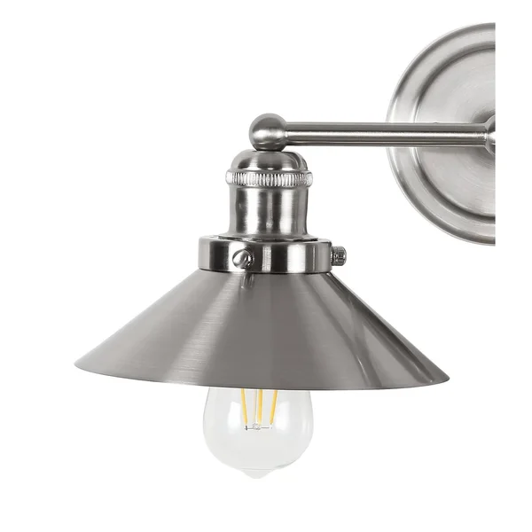 July Metal Shade Sconce - Nickel by Jonathan Y - 1 Bulb
