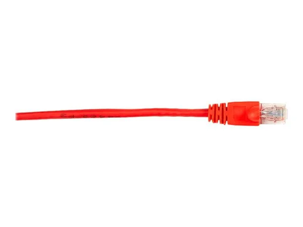 Black Box Cat6 Value Line Patch Cable - Stranded, Red, 25-ft. (7.5-m), 10-Pack