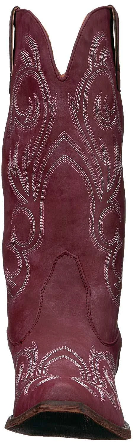 Roper Red Riley Leather Women's Faux Cowboy Boots