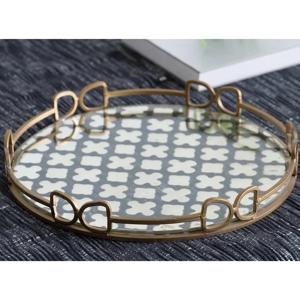 Au0026B Home Tray Gold