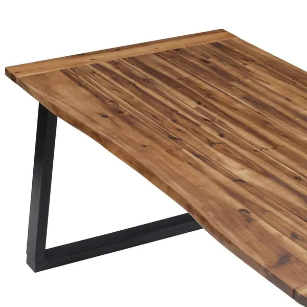 vidaXL Dining Table Solid Acacia Wood 70.9x22x35.4x22