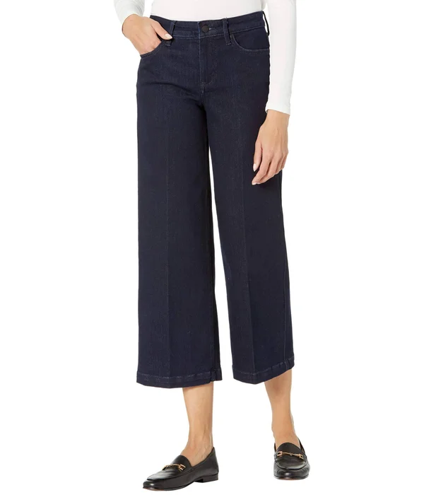 Nydj Teresa Wide Leg Ankle Jeans in Rinse Size 14W