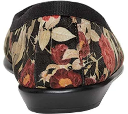 Aerosoles Fast Bet Ballet Flat - Black Floral (10.5 W)