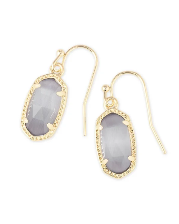 Kendra Scott Iridescent Drusy Lee Silver Drop Earrings