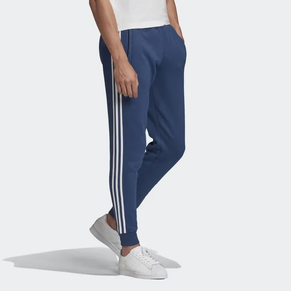 Adidas Men's Originals Fleece 3-Stripe Slim Track Pants - Night Marine