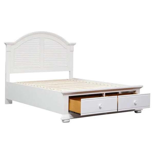 Bowery Hill Queen Panel Headboard in Oyster White - BH-1636795