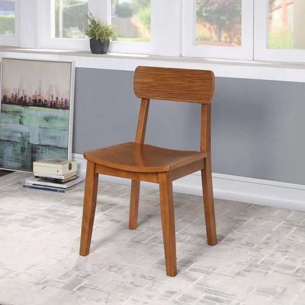 Boraam Ind. Hagen Zebra Series Chair (Set of 2) - Size: Rich Walnut, Brown