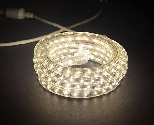 Cbconcept UL Listed - 164 Feet, 18000 Lumen, 4000K Soft White, Dimmable, 120V AC Flexible Flat LED Strip Rope Light, 3000 Units 3