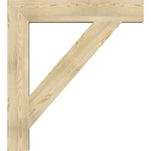 6x22W x 38x22D x 42x22H Traditional Block Rough Sawn BRACKET, Douglas Fir