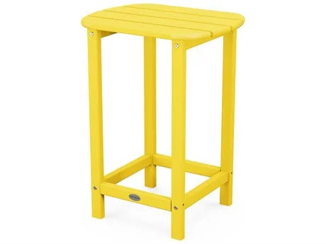POLYWOOD South Beach 26x22 Counter Side Table - Lime
