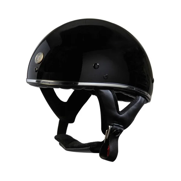 Torc T505CHR24 T-5 Large Gloss Black/Chrome Half Shell Helmet