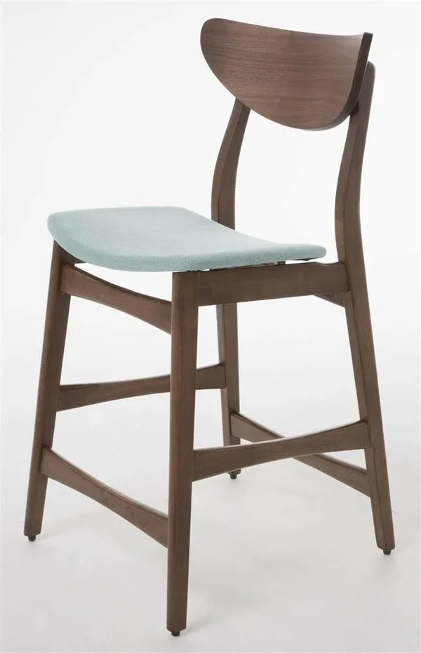Christopher Knight Home 24x22 Gavin Counter Stool - Walnut/Mint - 2 count