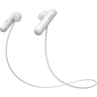 Sony WI-SP500 Wireless In-Ear Sports Headphones with Micro-USB Cable, Ear Tips, Carrying Holder, White
