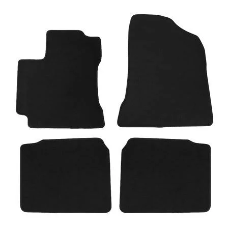 Ikon Motorsports Compatible with 2014-2019 Toyota Corolla OE Factory Style Black Nylon Carpet Car Floor Mats Front Rear 4pcs 201