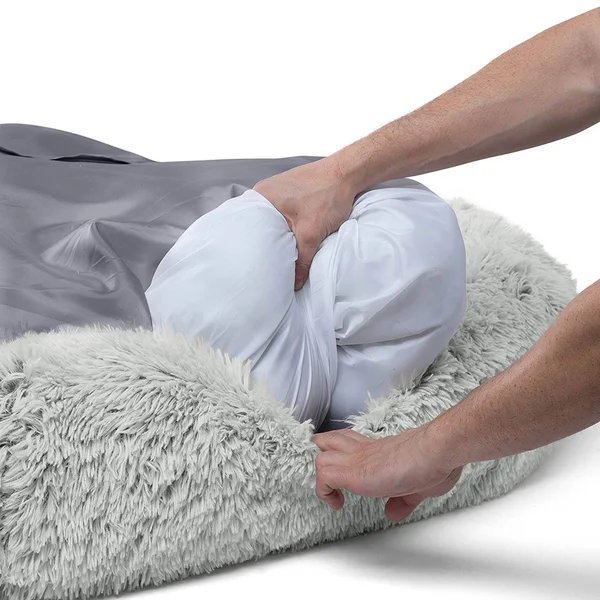 Best Friends by Sheri Luxury 45x22 Shag Faux Fur Donut Cuddler Pet Bed