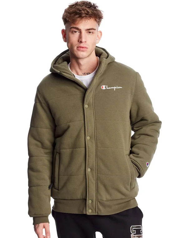 Men's Champion REVERSE Weave Puffer Jacket