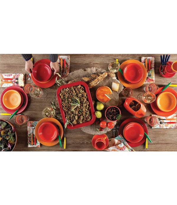 Fiesta Rectangular Baker - Poppy