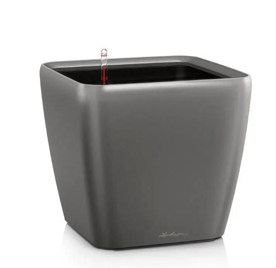 Lechuza Quadro LS Premium Planter Small High Gloss Taupe
