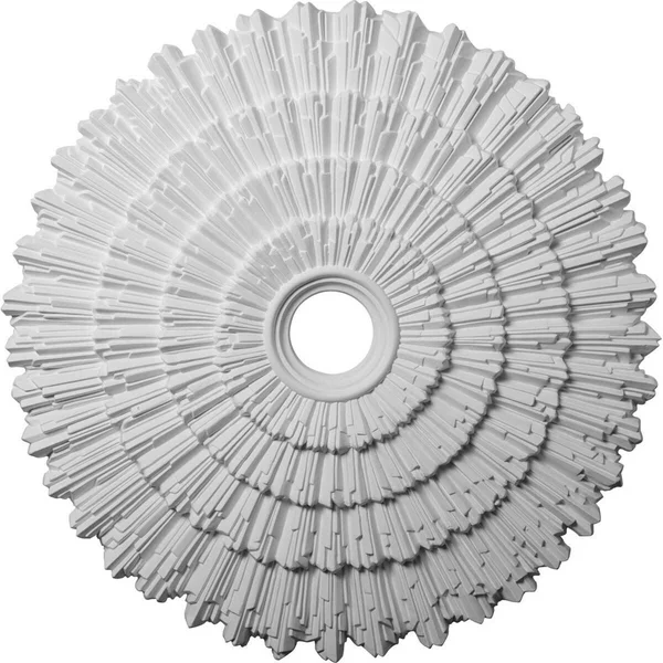 24 3/4x22OD x 3 1/4x22ID x 1 7/8x22P Eryn Ceiling Medallion (Fits Canopies Up to 4x22) - Hand-Painted Brushed Mahogany