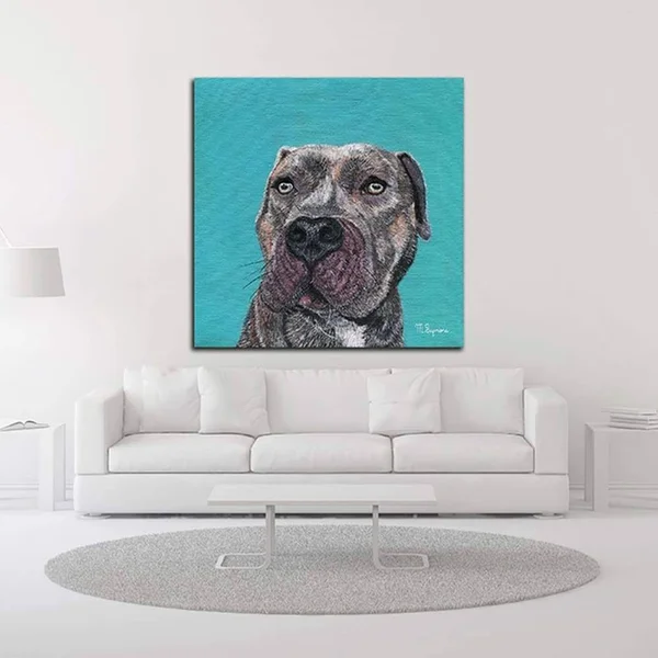 24x22 x 24x22 Good Boy by Melissa Symons Print on Canvas