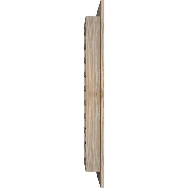 Ekena Millwork 26-in W x 36-in H Vertical Gable Vent (31-in W x 41-in H Frame Size): Unfinished - Functional, Smooth Pine Gable V