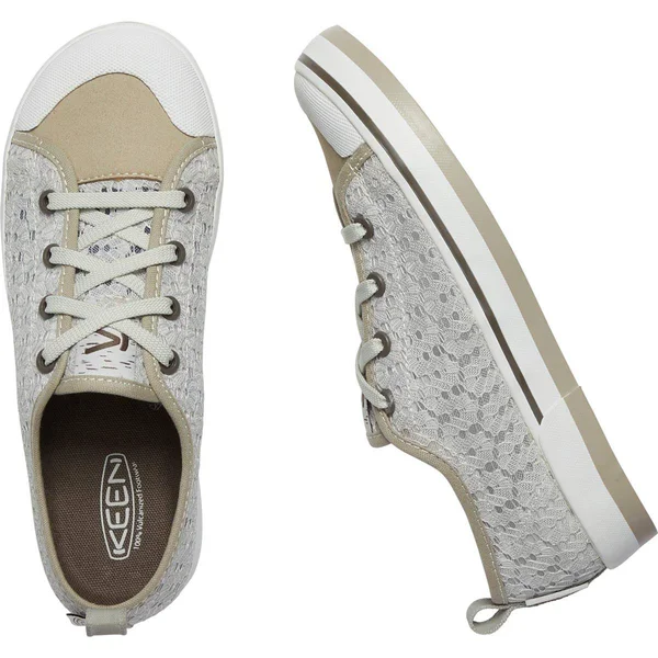 Keen Women's Elsa II Sneaker Crochet (6 Silver Birch/Canteen)