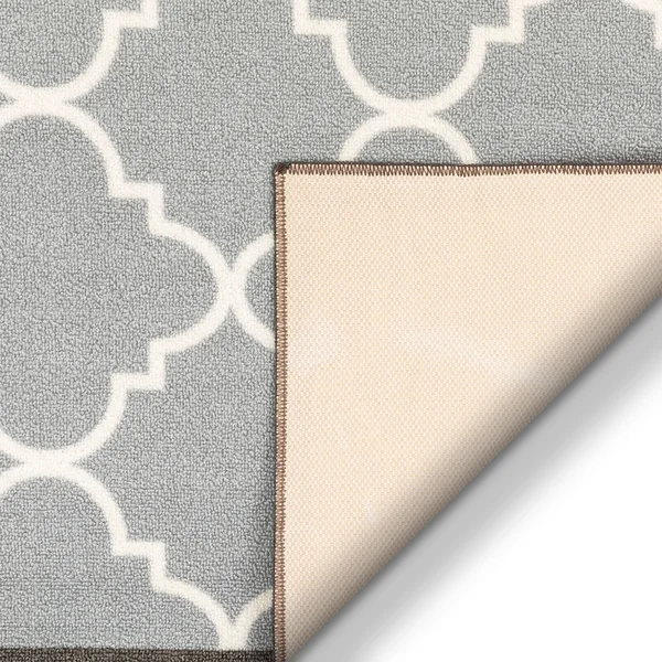Well Woven Kings Court Brooklyn Trellis Modern Grey Area Rug, Size: 2&7 inch x 12& Runner, Gray